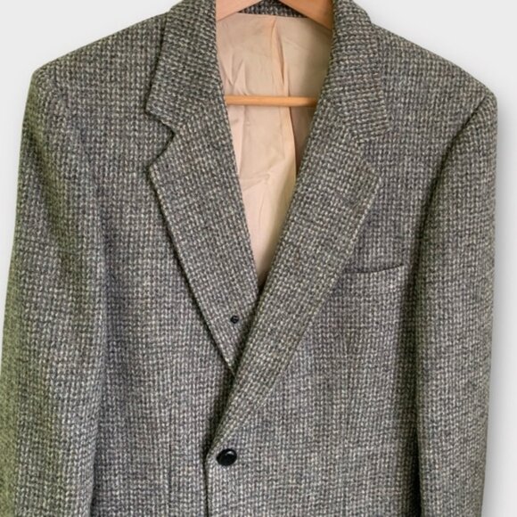 Vintage Harris Tweed Handwoven 100% Wool Blazer - Picture 9 of 12